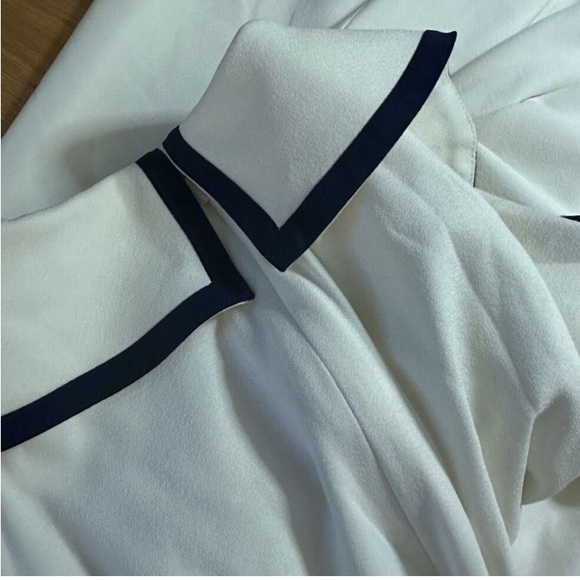 Collectif pin up white navy sailor dress xs 4 - Picture 4 of 8